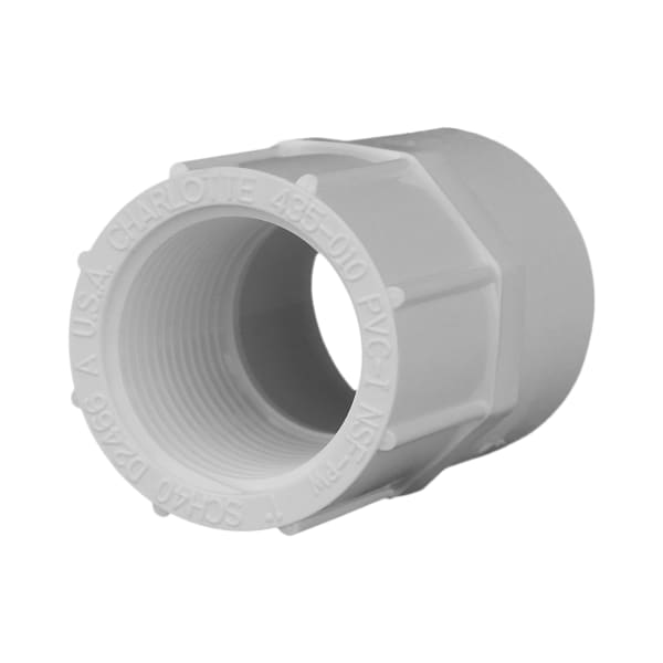 1" PVC SCH40 Female Adapter - Socket x FPT