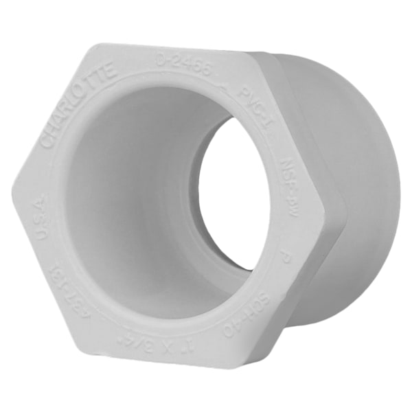 1" x 3/4" PVC SCH40 Bushing - Spigot x Socket