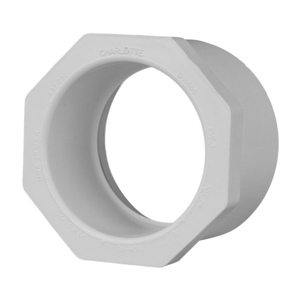 2" x 1-1/2" PVC SCH40 Bushing - Spigot x Socket