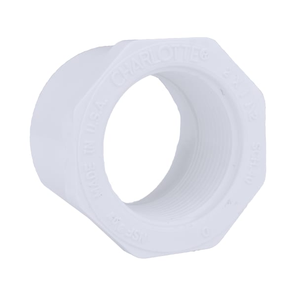 2" x 1-1/2" PVC SCH40 Bushing - Spigot x FPT