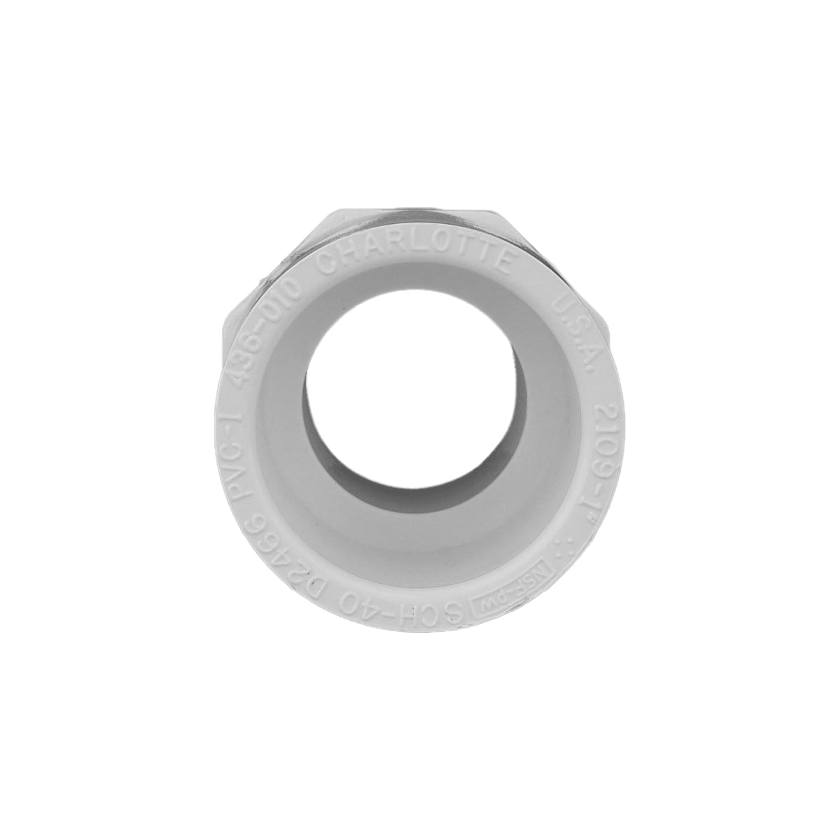 Charlotte Pipe 1" PVC SCH40 Male Adapter - Socket x MPT