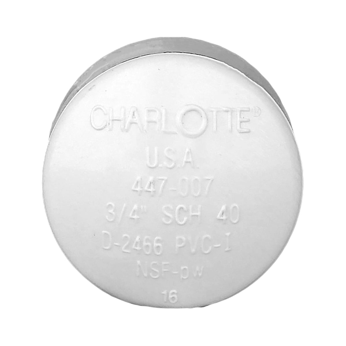 Charlotte Pipe 3/4" PVC SCH40 Cap - Socket