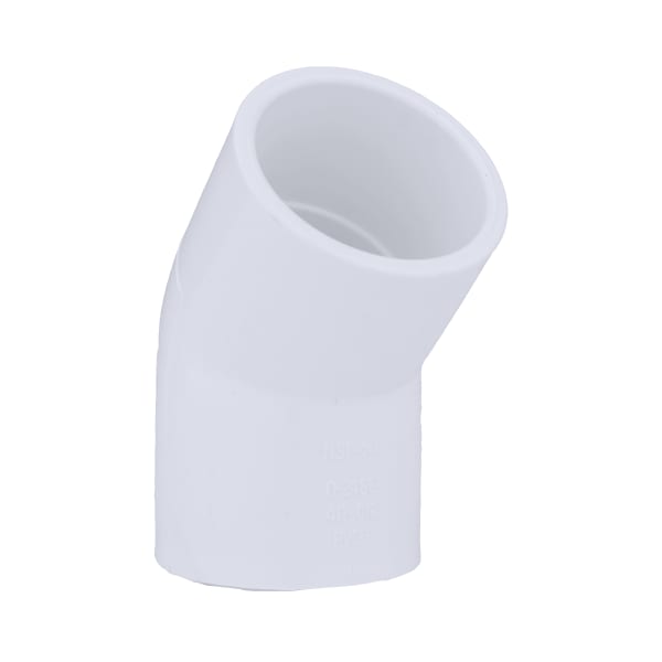 1-1/4" PVC SCH40 45° Elbow - Socket x Socket
