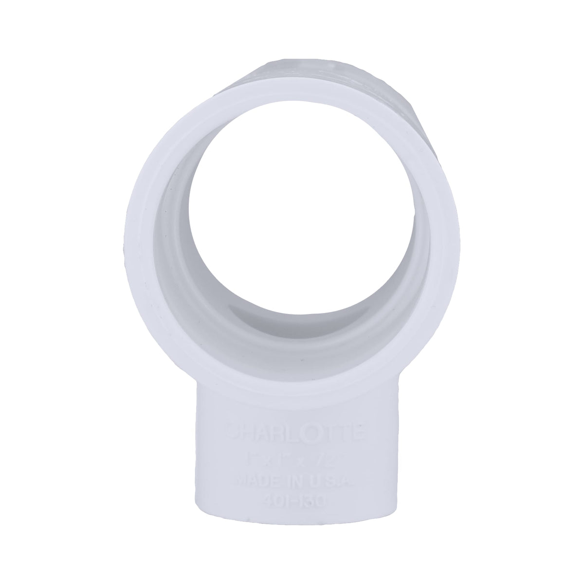 Charlotte Pipe 1" x 1" x 1/2" PVC SCH40 Tee - All Socket