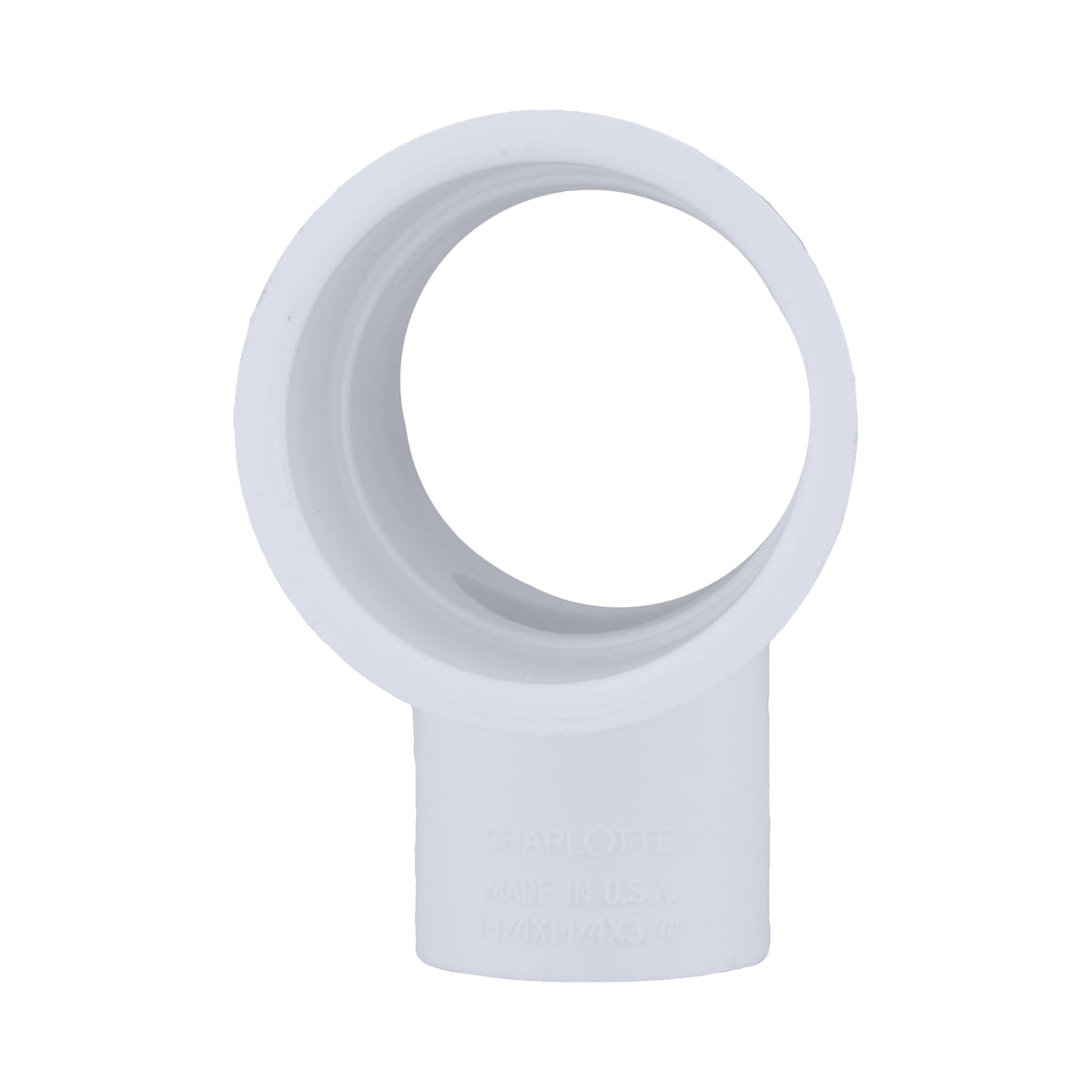 Charlotte Pipe 1-1/4" x 1-1/4" x 3/4" PVC SCH40 Tee - All Socket