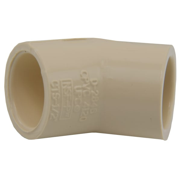 1/2" - CPVC Elbow - 45° - Slip x Slip