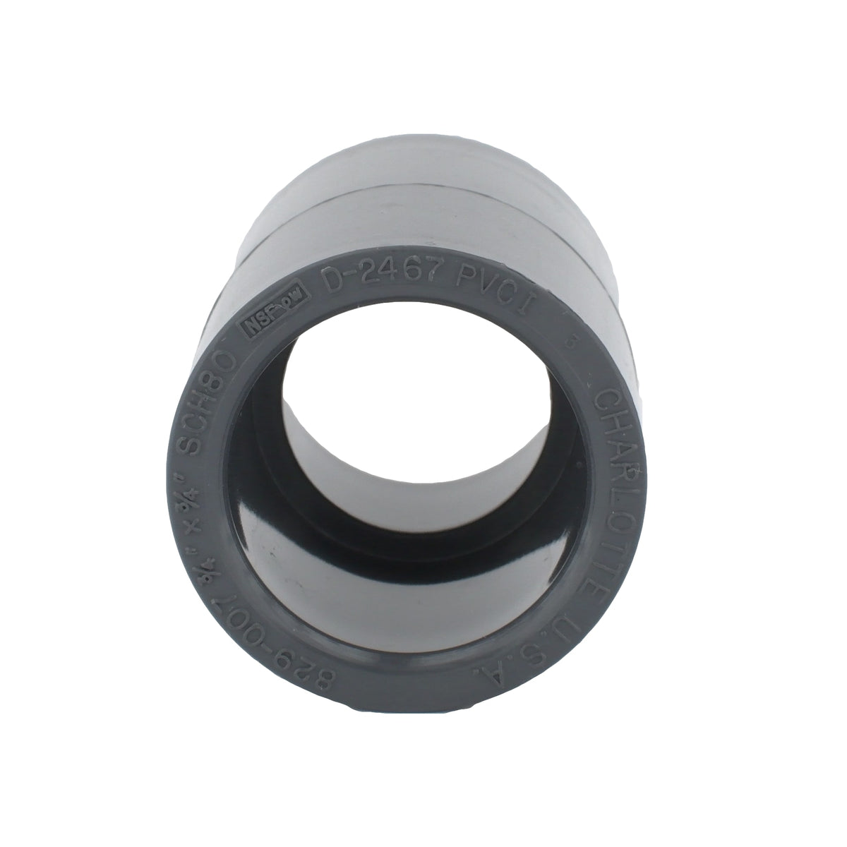 Charlotte Pipe 3/4" PVC SCH80 Coupling - Socket x Socket