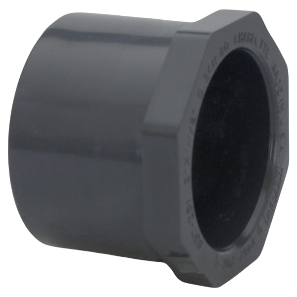2" x 1-1/2" PVC SCH80 Bushing - Spigot x Socket