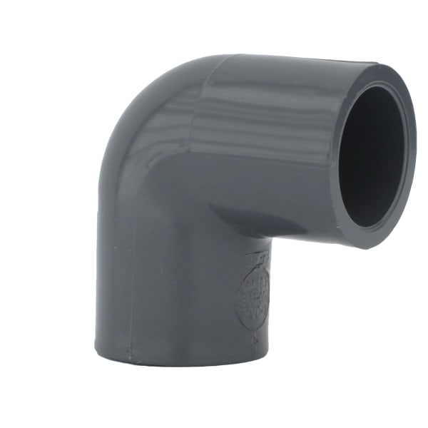 3/4" PVC SCH80 90° Elbow - Socket x Socket