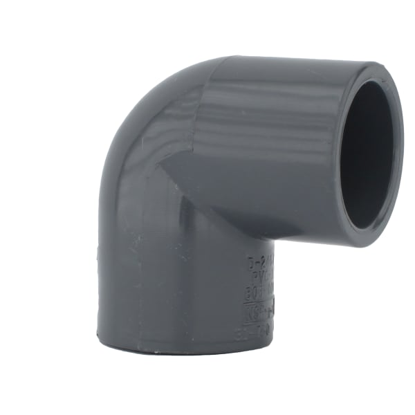 1" PVC SCH80 90° Elbow - Socket x Socket