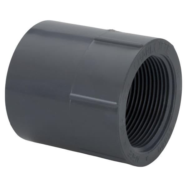 1-1/2" PVC SCH80 Female Adapter - Socket x FPT