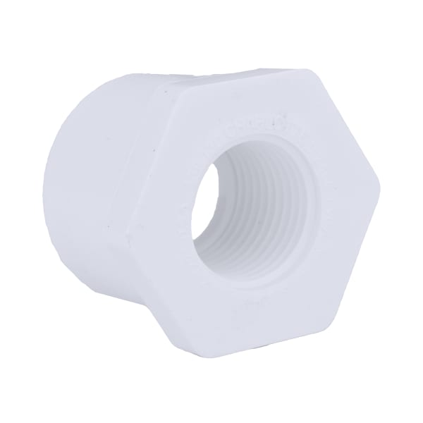 1" x 1/2" PVC SCH40 Bushing - Spigot x FPT