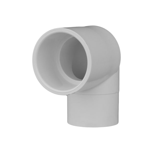1-1/2" PVC SCH40 90° Street Elbow - Socket x Spigot
