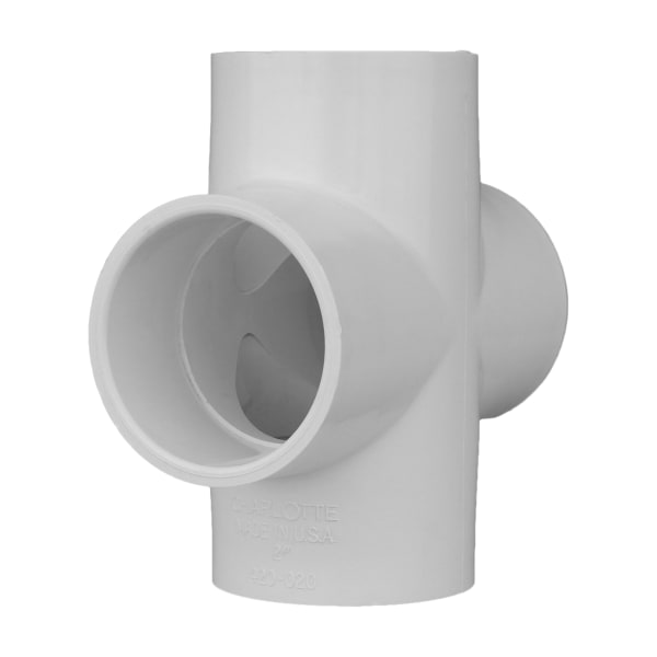2" PVC SCH40 Cross - All Socket
