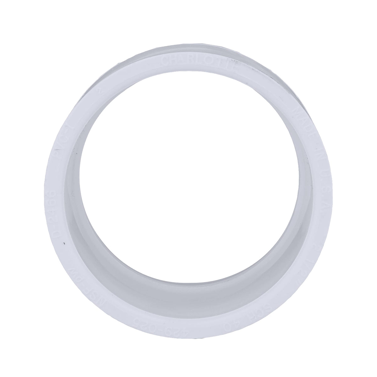 Charlotte Pipe 2-1/2" PVC SCH40 Coupling - Socket x Socket