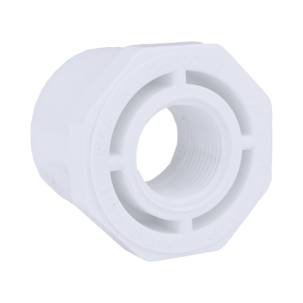 1-1/2" x 3/4" PVC SCH40 Bushing - Spigot x FPT