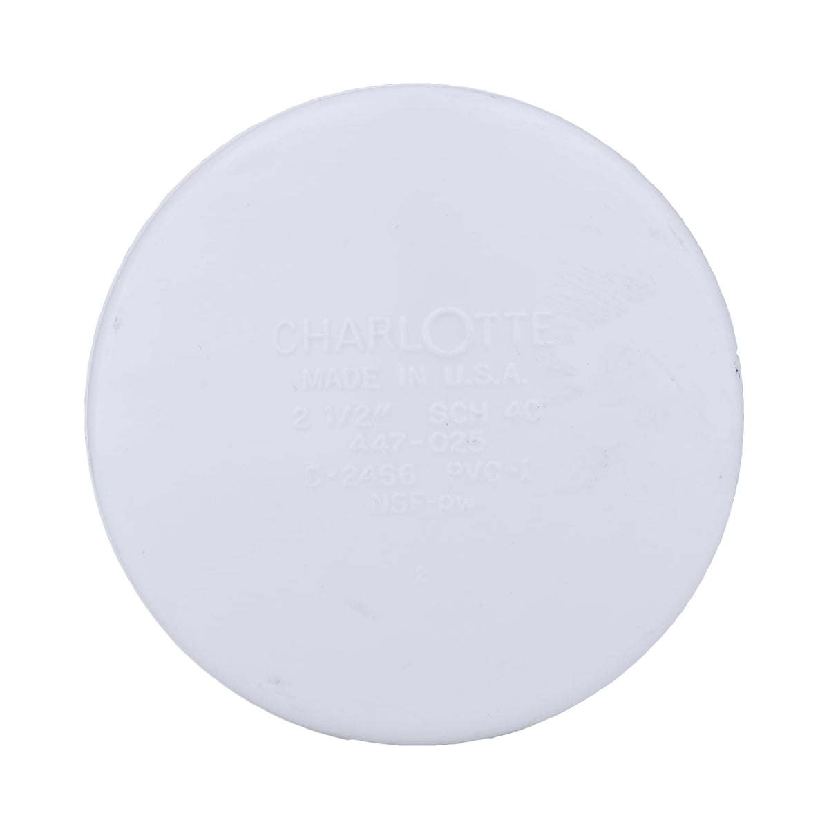 Charlotte Pipe 2-1/2" PVC SCH40 Cap - Socket