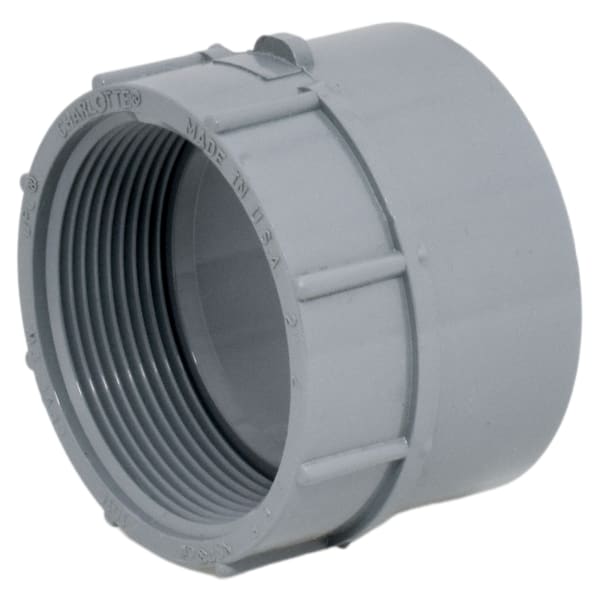 2" Female Adapter FIP x Hub CPVC Chemical Drainage Fitting