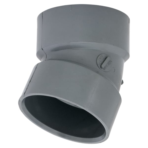 3" 22-1/2 Deg Elbow Hub x Hub CPVC Chemical Drainage Fitting