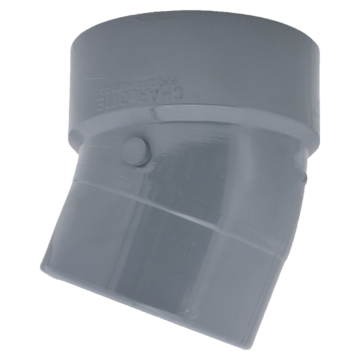 Charlotte Pipe 4" 22-1/2 Deg Street Elbow Spigot x Hub CPVC Chemical Drainage Fitting