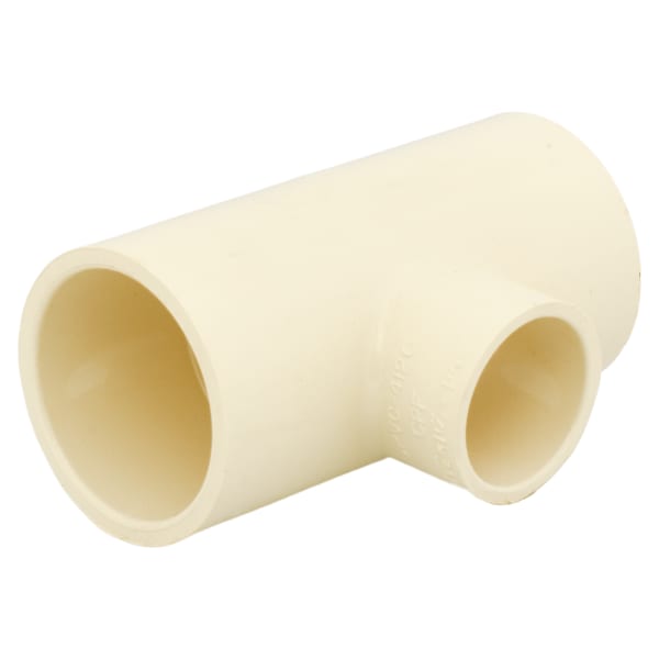 1-1/2" x 1" - CPVC Tee - Slip x Slip x Slip