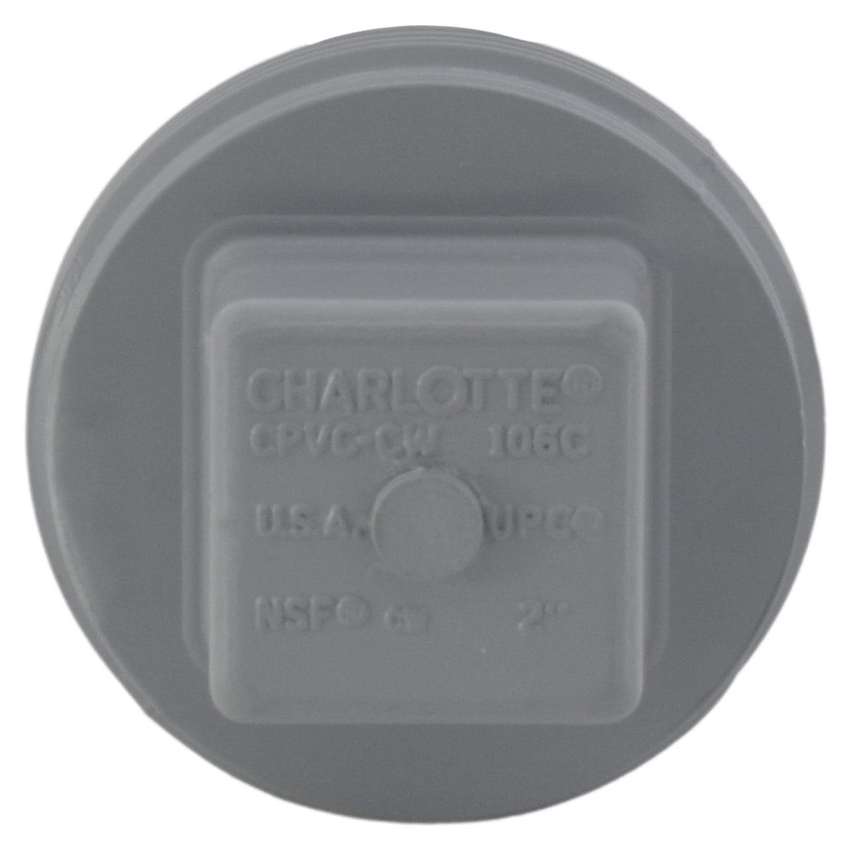 Charlotte Pipe 2" Cleanout Plug MIP CPVC Chemical Drainage Fitting