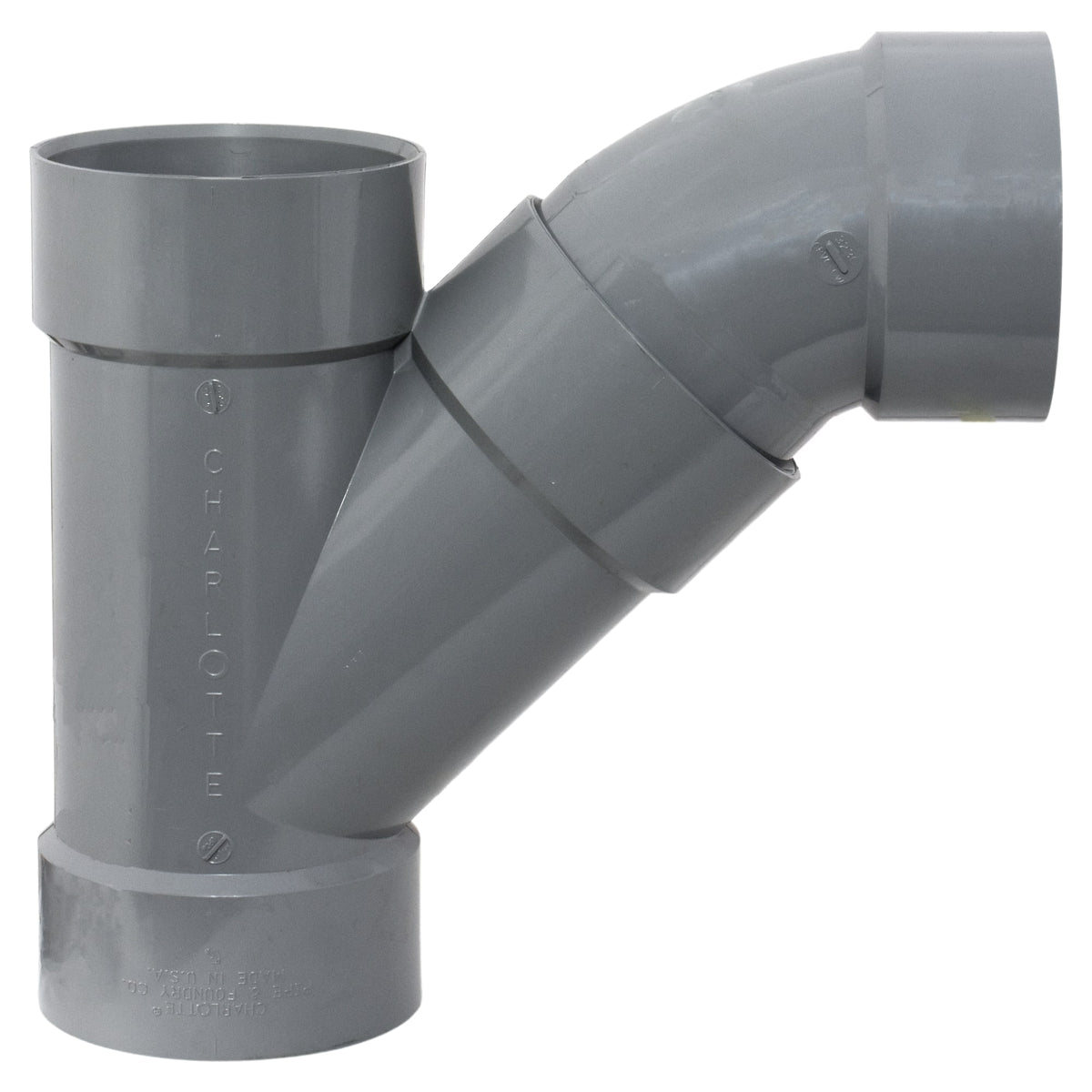 Charlotte Pipe 6" Combination Wye All Hub CPVC Chemical Drainage Fitting