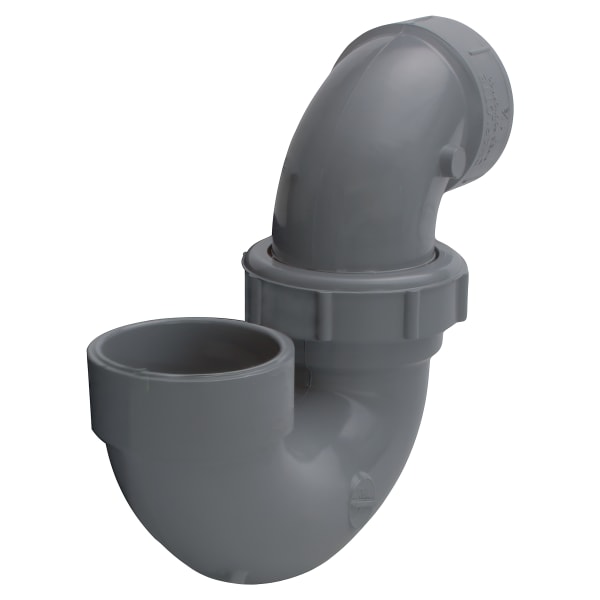 1-1/2" P-Trap Hub x Hub CPVC Chemical Drainage Fitting