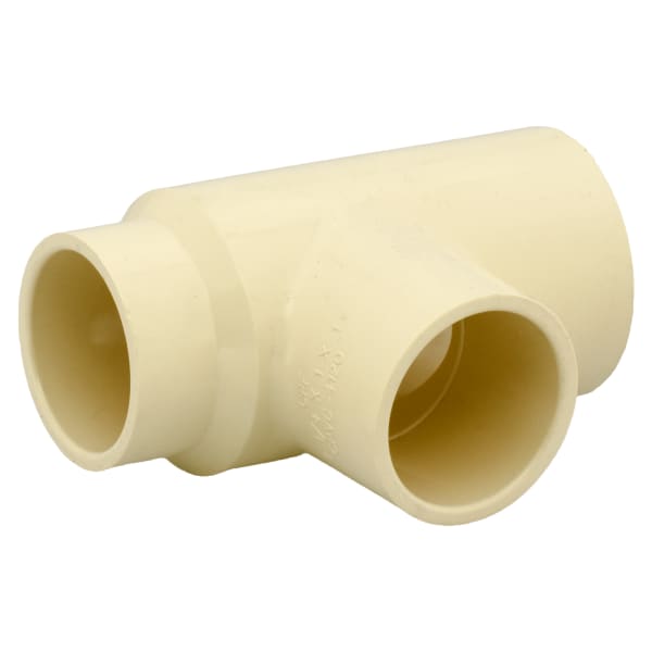 1-1/4" x 1" x 1" - CPVC Tee - Slip x Slip x Slip