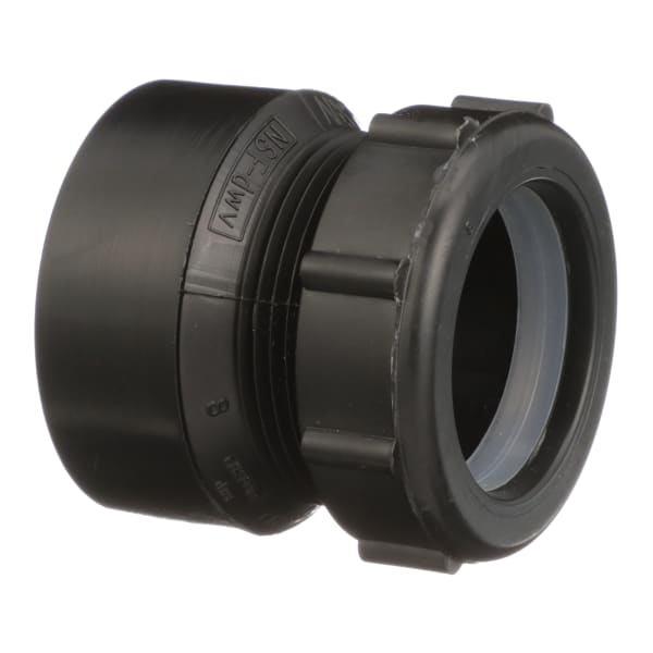 1-1/2" ABS DWV Female Trap Adapter with Plastic Nut - H x Tubular Slip