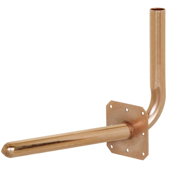1/2" x 5" x 7" Male Sweat Stub Out Elbow with Nailing Flange