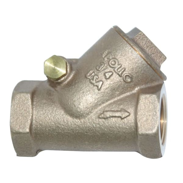 Apollo Bronze Y-Pattern Swing Check Valve with Bronze Seat Disc 2" (2 x FNPT)