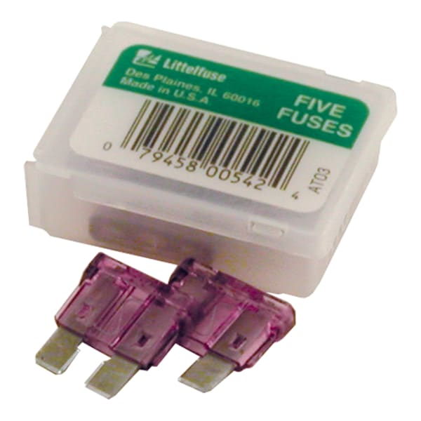 Blade Fuse - 3 Amp - Purple, pack of 5