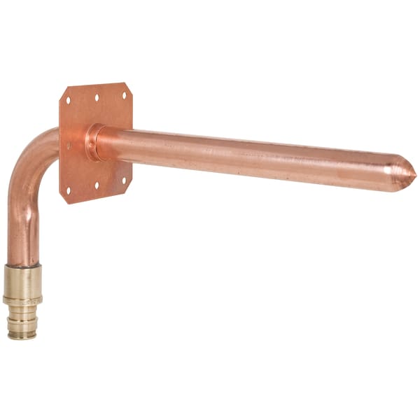 1/2" x 4" x 8" PEX F1960 Stub Out Elbow with Nail Flange
