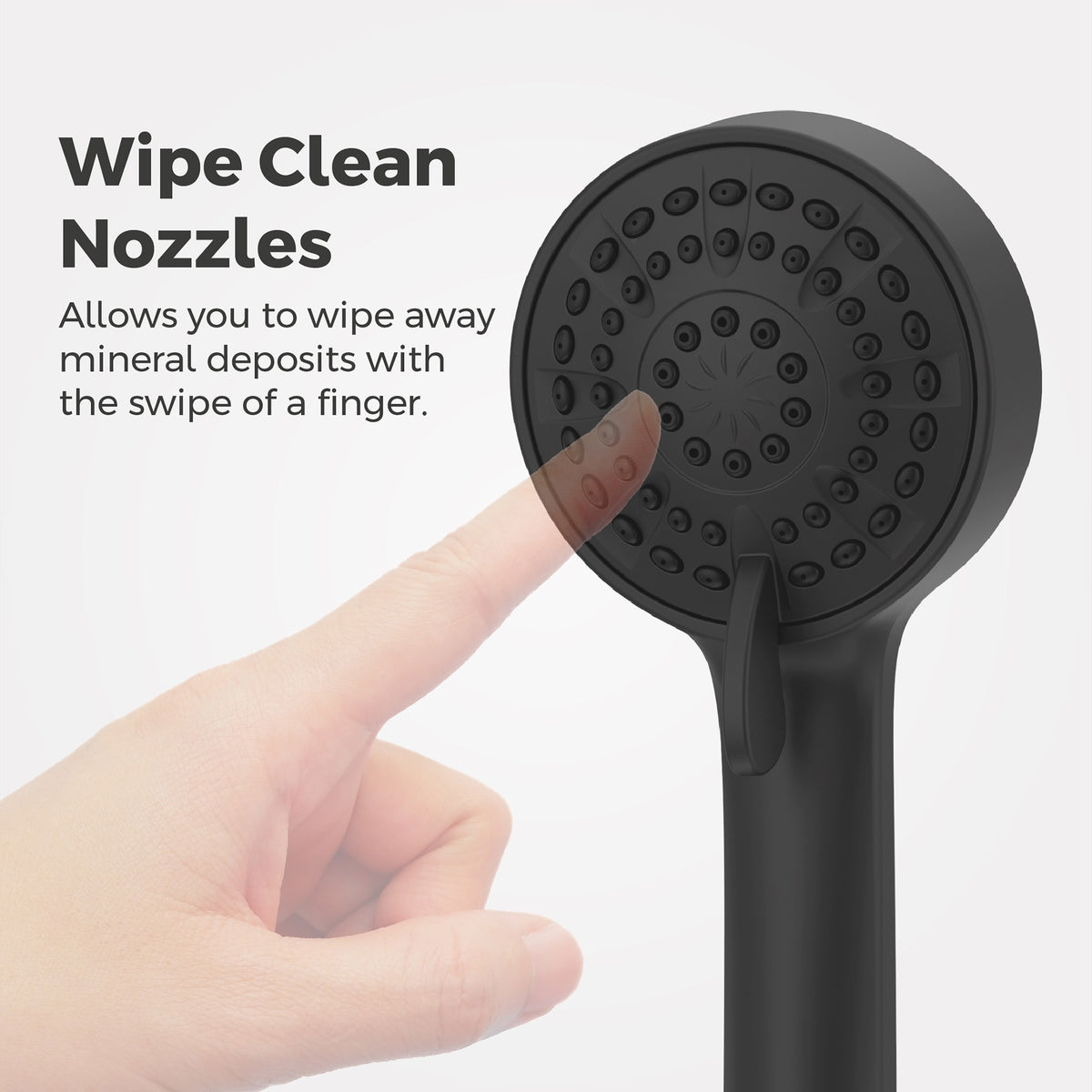 Pfister Faucets LG16-510B 3 Function Hand Shower Head Only in Matte Black