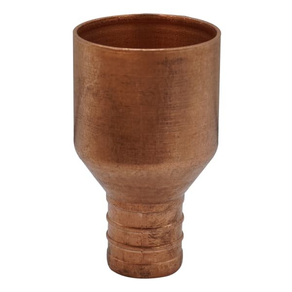 1" Female Sweat x 3/4" PEX F1807 Connector Barb Copper