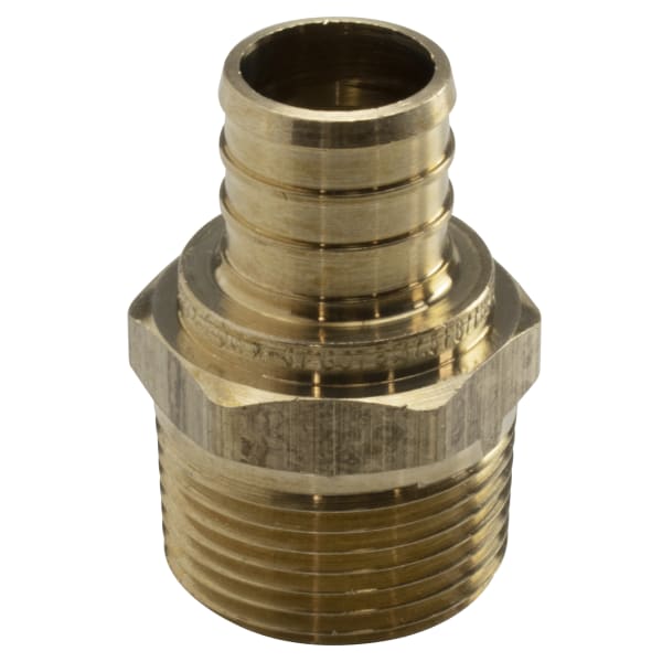 3/4" PEX F1807 X 1" MIP Brass