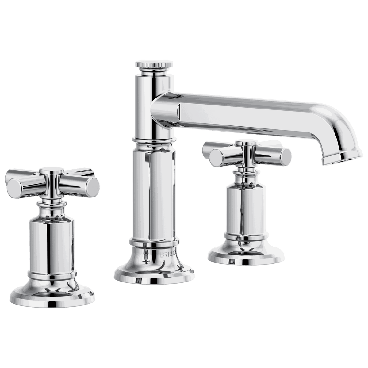 Brizo 65377LF-PCLHP-ECO Invari® Widespread Lavatory Faucet with Column Spout Less Handles Chrome