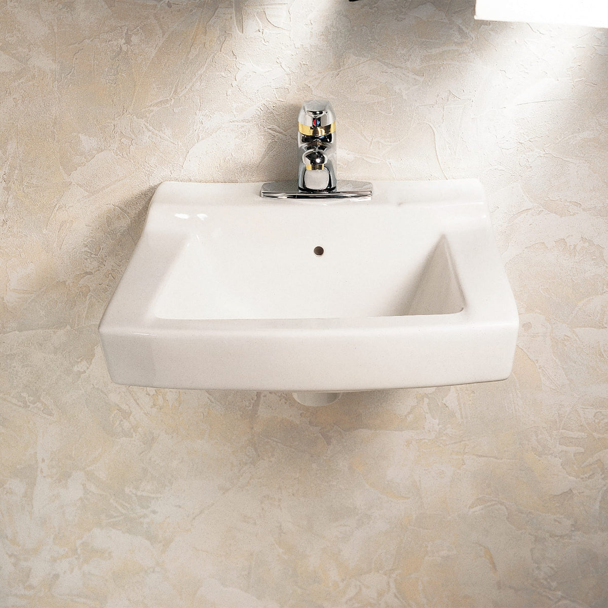 American Standard Comrade® Wall-Hung Sink With 4-Inch Centerset, Wall Hanger Included White