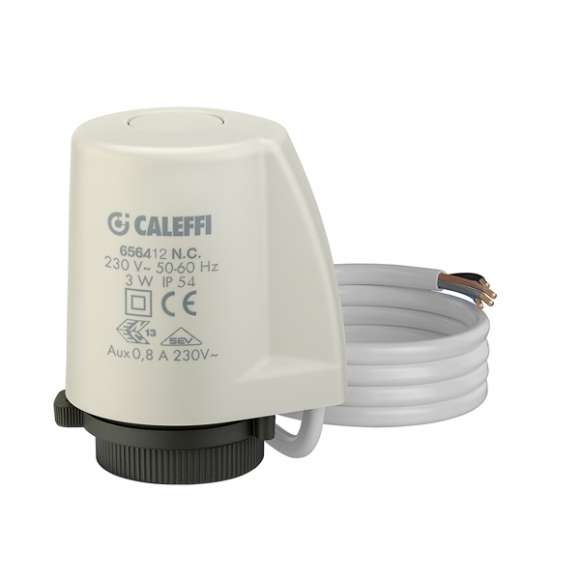 Caleffi 656404 Thermo-Electric Actuator 24V for Radiant Manifolds and Zone Valves, 3W