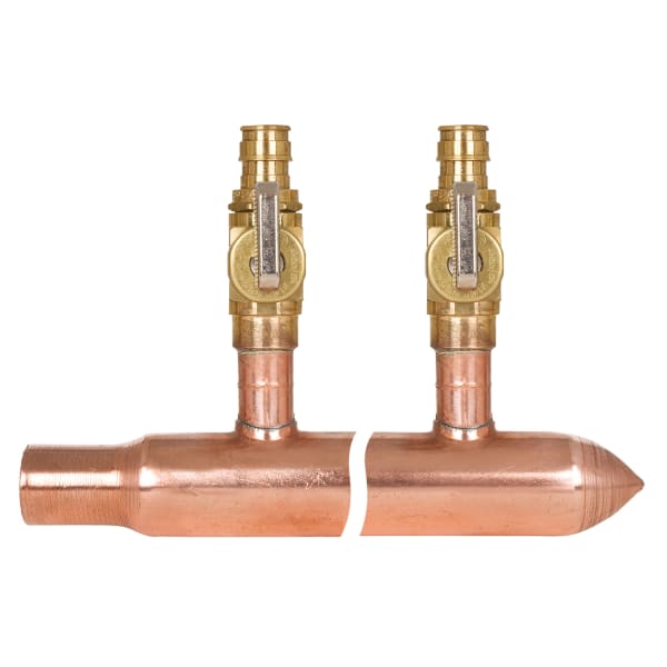 1" Male Sweat Manifold 4 port 1/2" F1960