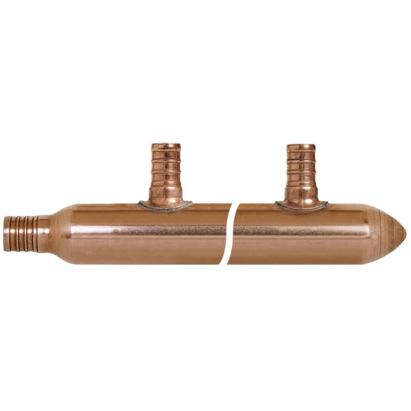 1/2" PEX F1807 4 Port Closed End Manifold