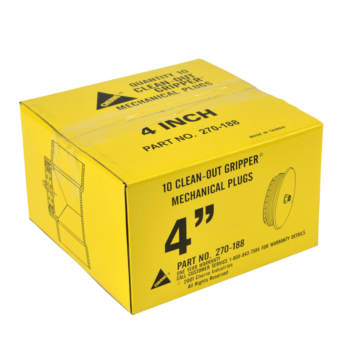 Cherne® 4" Clean-Out Gripper® Plug