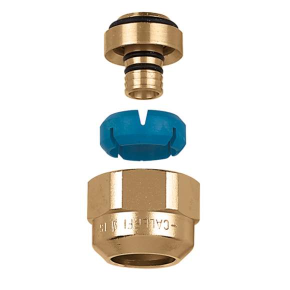 Caleffi 680505A 3/4" PEX Fitting for Manifolds, Threaded, for Caleffi 663 and 668S1 Series Manifolds