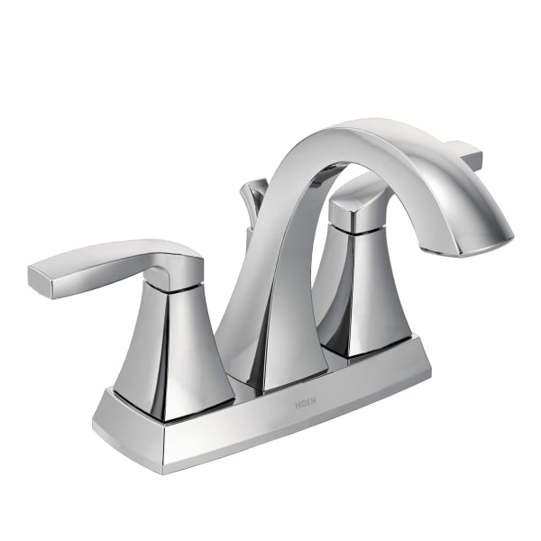 Moen Voss 4 in. Centerset 2-Handle Bathroom Faucet in Chrome
