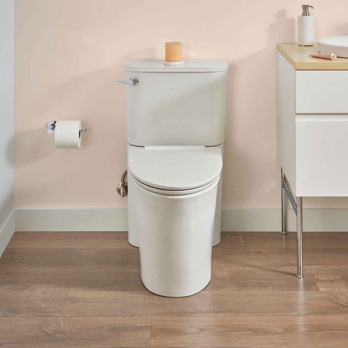American Standard Studio® S Concealed Trapway Chair Height Elongated Toilet Bowl With Seat White