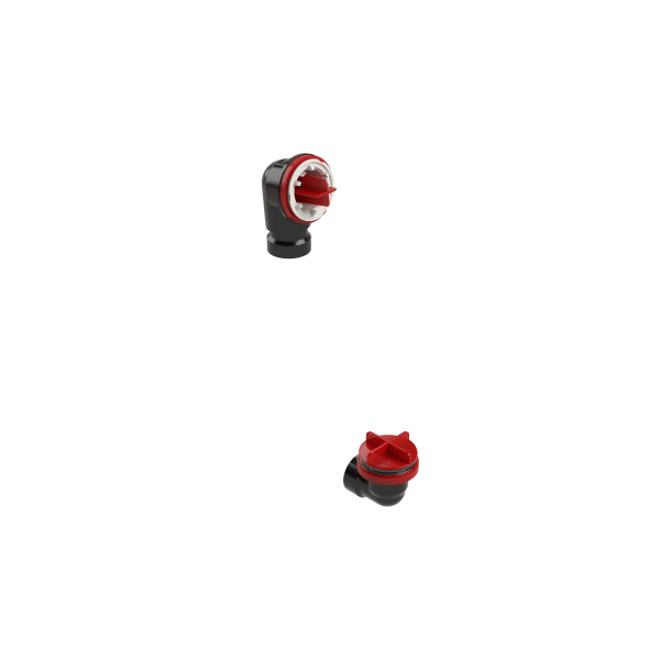 ABS Waste & Overflow Testable Device Rough-in Half Kit - NO TEE