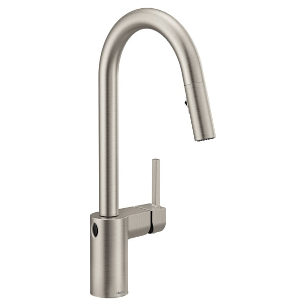 Moen Align Single Handle Touchless Pull Down Sprayer Kitchen Faucet with MotionSense Wave in Spot Resist Stainless Steel