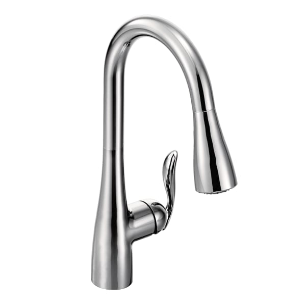 Moen Arbor Single-Handle Pull-Down Sprayer Kitchen Faucet with Power Boost in Chrome
