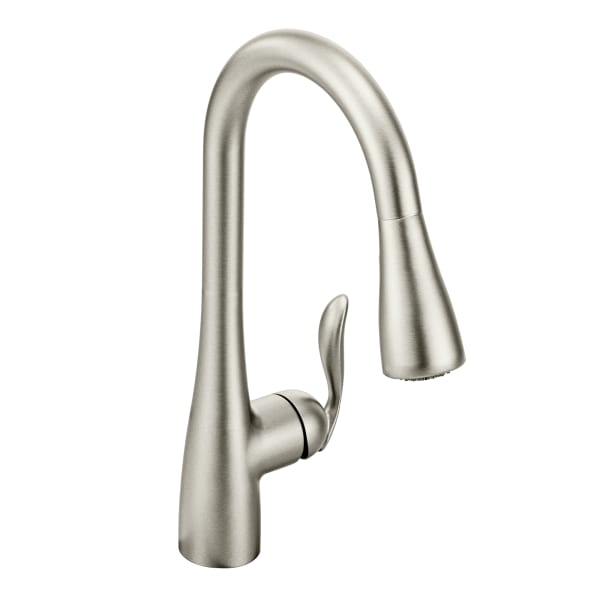 Moen Arbor Single-Handle Pull-Down Sprayer Kitchen Faucet with Power Boost in Spot Resist Stainless